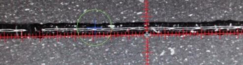 最小線寬0.3mm，穩(wěn)定在0.4-0.5之間。